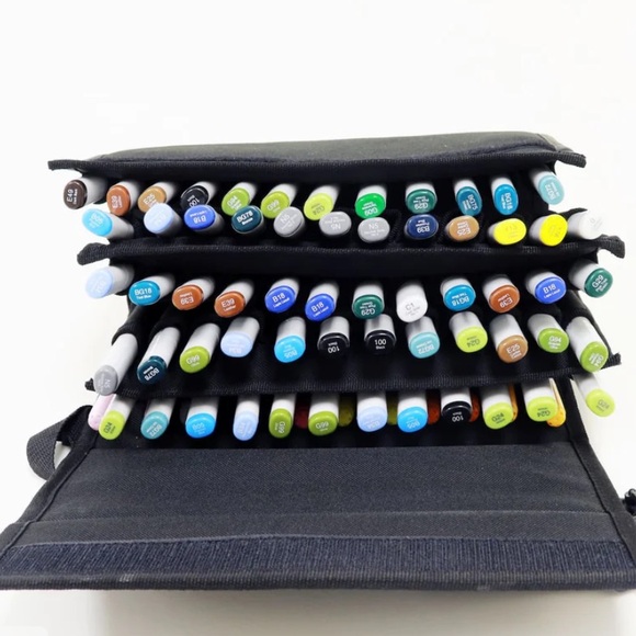 copic marker bag holds 72 markers like new, retail price $48 - Picture 6 of 6